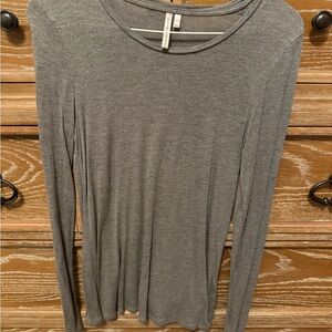 Banana Republic Charcoal Long Sleeve Top